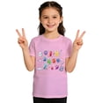 thumbnail image 1 of WOYY Short Sleeve T Shirt for Girls Kids Casual Knit Round Neck Graphic Tee, Sizes 1-13, 1 of 6