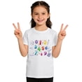 thumbnail image 1 of WOYY Short Sleeve T Shirt for Girls Kids Casual Knit Round Neck Graphic Tee, Sizes 1-13, 1 of 6