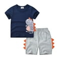 thumbnail image 1 of WOYY Shorts Set for Boys Cute Dinosaur Cotton Short Sleeve T-Shirt Shorts Outfits Fashion Baby Clothes, Sizes 1-7, 1 of 3