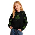 thumbnail image 1 of WOYY St. Patrick's Day Hoodie for Girls Clover Print Pullover Hooded Sweatshirt, Sizes 3-4T, 1 of 3