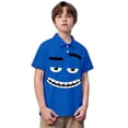 thumbnail image 1 of WOYY Summer Polo Shirt for Boys Graphic Print Short Sleeve Tshirt Kids Casual Polos, Sizes 3-14, 1 of 5