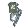 thumbnail image 1 of WOYY Boys Camo Short Sleeve T-Shirt Pants Outfits 2Pcs Clothes Set, Sizes 13-14, 1 of 2