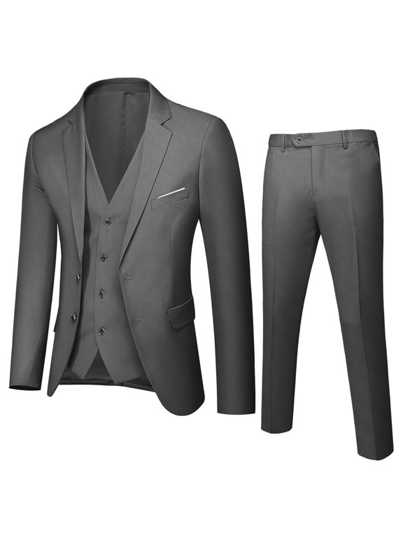 Boys Formal Suit Blazer Waistcoat Pants Wedding Party Outfits, Sizes 16-17Y