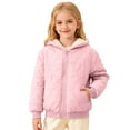 thumbnail image 1 of WOYY Teen Girls Hooded Fleece Quilted Coat Zip Up Thermal Jacket Winter Warm Outerwear, 1 of 8