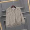 thumbnail image 1 of WOYY Toddle Girls Jacket Trendy Solid Cardigan Coat Winter Thicken Warm Outerwear, 1 of 4