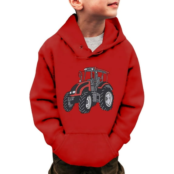 WOYY Toddler Boy's Graphic Hoodie Long Sleeve Hooded Pullover Sweatshirt for Children