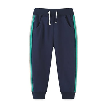 WOYY Toddler Boy's Jogging Pants Elastic Waist Drawstring Sweatpants Casual Sports Pants
