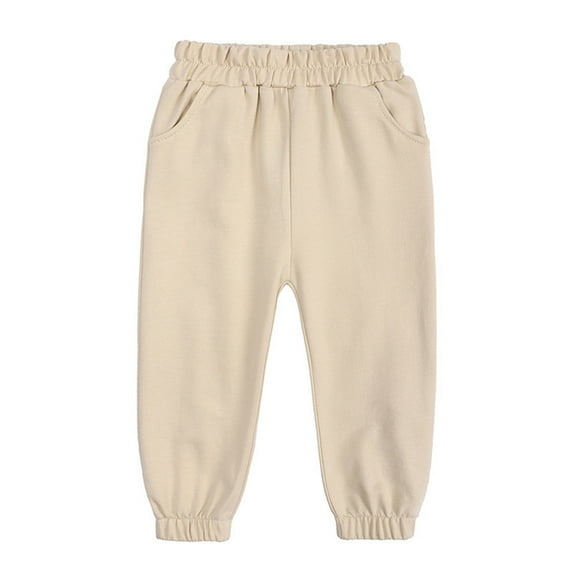 WOYY Toddler Boy's Sweatpants Solid Color Sport Jogger Pants Spring Autumn Casual Trousers