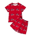 thumbnail image 1 of WOYY Toddler Boys 4th of July Outfits Short Sleeve Tee Shirt and Shorts Set, Sizes 3-4T, 1 of 6