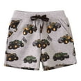 thumbnail image 1 of WOYY Toddler Boys Active Jogger Shorts Truck Print Pull-On Shorts, 1 of 7
