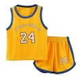 thumbnail image 1 of WOYY Toddler Boys Athletic Tracksuit Basketball Performance Tank Top Shorts Set, Sizes 3-4T, 1 of 8