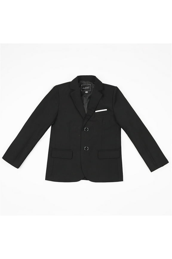Toddler Boys Blazer Solid Lapel Single Suit Jacket Button Cardigan Tailcoat