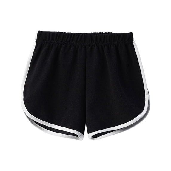 WOYY Toddler Boys Casual Athletic Dolphin Shorts Beach Breathable Active Shorts, Black