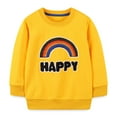 thumbnail image 1 of WOYY Toddler Boys Casual Sweatshirt Rainbow Embroidery Pullover Crewneck Long Sleeve Shirt, 1 of 8