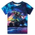 thumbnail image 1 of WOYY Toddler Boys Cool Dinosaur Graphic Tee Short Sleeve Crewneck T Shirt Top, Sizes 2-3, 1 of 2