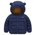 thumbnail image 1 of WOYY Toddler Boys Down Coat Warm Fleece Lined Hooded Zip Up Jacket Outerwear, Sizes 3-4T, 1 of 3