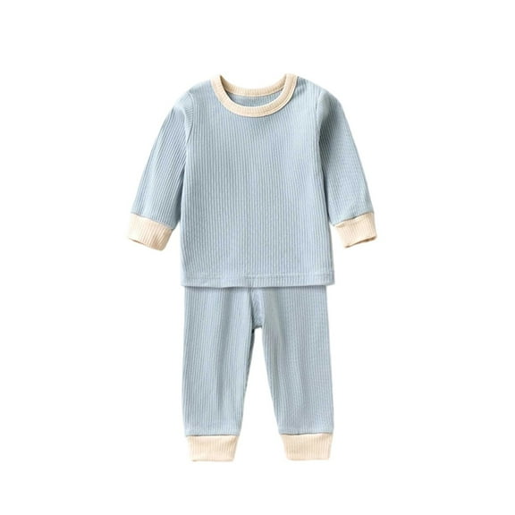 WOYY Toddler Boys Long Sleeve Top Pants Pajamas Thermal Underwear Set, Sizes 4-5T