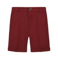 thumbnail image 1 of WOYY Toddler Boys Formal Dress Shorts School Uniform Flat Front Stretch Tailored Shorts, 1 of 2