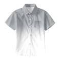 thumbnail image 1 of WOYY Toddler Boys Gradient Beach Shirt Loose Short Sleeve Button Down Shirt, Sizes 3-13, 1 of 4