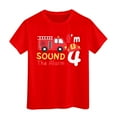 thumbnail image 1 of WOYY Toddler Boys Graphic T Shirt Short Sleeves Crew Neck T-Shirt, Sizes 3-13, 1 of 3