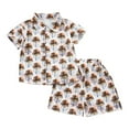 thumbnail image 1 of WOYY Toddler Boys Hawaii Outfits Short Sleeve Beach Shirt and Shorts Set, Sizes 12M-5T, 1 of 3