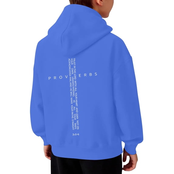 WOYY Toddler Boys Hooded Sweatshirt Casual Long Sleeve Pullover Hoodie for Kids, Sizes 1-14