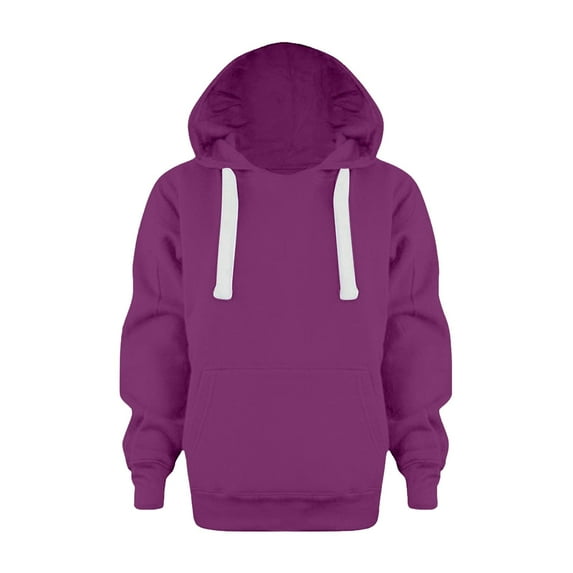 WOYY Toddler Boys Hoodie Solid Color Casual Active Hooded Sweatshirt Pullover, Sizes 4-14