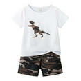 thumbnail image 1 of WOYY Toddler Boys Outfits 2Pcs Casual Short Sleeve Graphic T-Shirt Shorts Set, Sizes 3-4T, 1 of 3