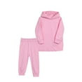 thumbnail image 1 of WOYY Toddler Boys Outfits Solid Color Cotton Casual Hoodie Sweatpants 2Pcs Set, Sizes 2-3T, 1 of 3