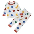 thumbnail image 1 of WOYY Toddler Boys Pajamas Long Sleeve T-Shirt Pants Homewear 2Pcs Outfits, Sizes 12M-5T, 1 of 6