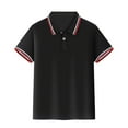 thumbnail image 1 of WOYY Toddler Boys Polo Shirt Short Sleeve Turn down Collar Polos Casual Comfortable Tshirt, 1 of 2
