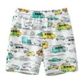 thumbnail image 1 of WOYY Toddler Boys Pull-On Knit Shorts Cartoon Car Prints Shorts Active Shorts, Sizes 3-4T, 1 of 3