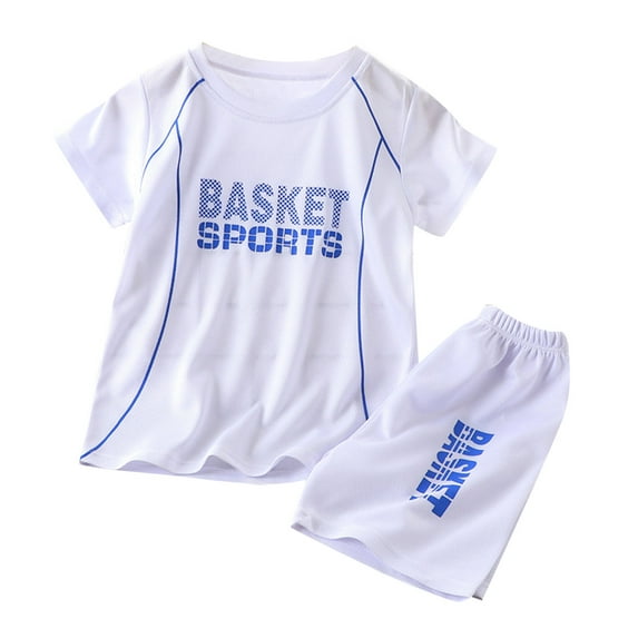 Toddler Boys Tracksuit Quick Drying Sports Clothes Set Short Sleeved T Shirt Shorts Sets