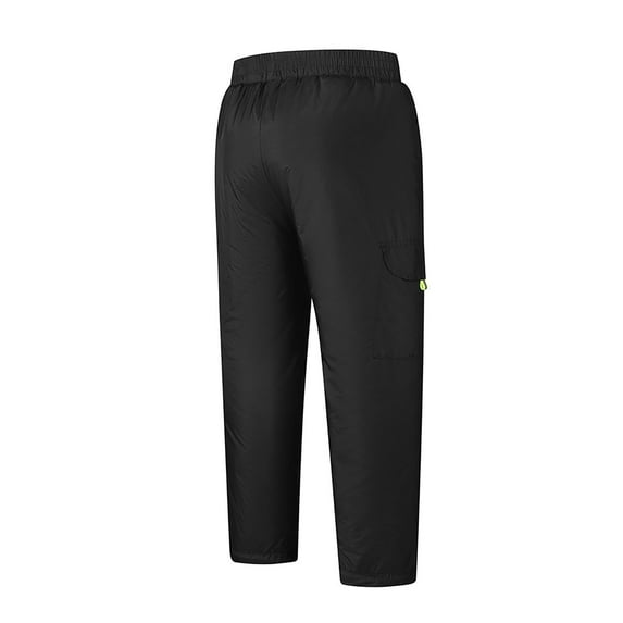 WOYY Toddler Boys Snow Pants Windproof Solid Casual Ski Trousers Thicken Warm Pants