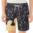 thumbnail image 1 of WOYY Toddler Boys Summer Beach Shorts Ice-Cream Print Breathable Shorts with Drawstring, 1 of 3