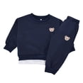 thumbnail image 1 of WOYY Toddler Boys Sweatsuits Cartoon Bear Crew Neck Sweatshirt and Jogger Pants Outfits, 1 of 8