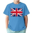 thumbnail image 1 of WOYY Toddler Boys T Shirt British Flag Printed Short Sleeve T-Shirt, Sizes 1-13, 1 of 3