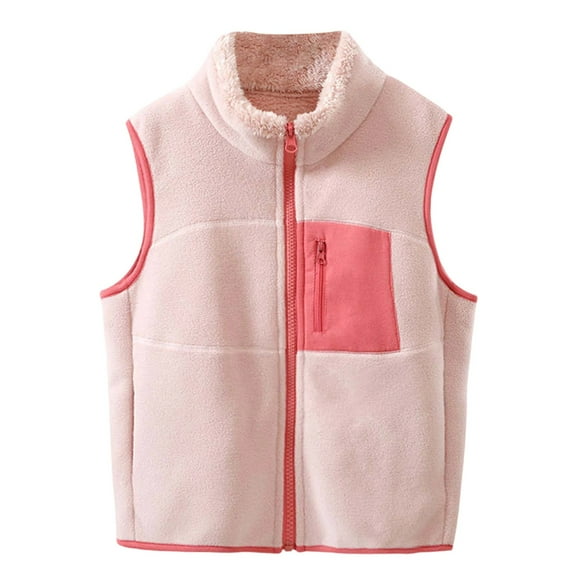 WOYY Toddler Boys Warm Vest Soft Thermal Outerwear Sleeveless Jacket, Sizes 4-5T