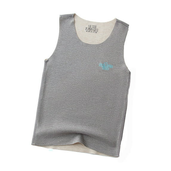 WOYY Toddler Boys Warm Vest Seamless Solid Color Tank Top Soft Thermal Unisex Undershirt
