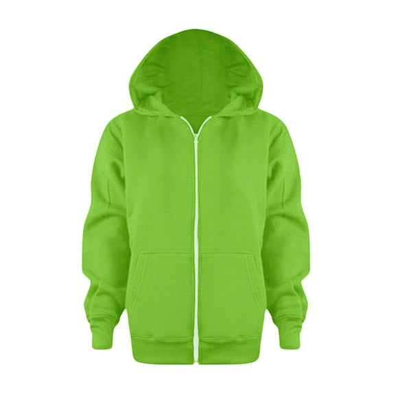 WOYY Toddler Boys Zip Up Hoodies Solid Color Casual Hooded Sweatshirt Jacket, Sizes 4-5T