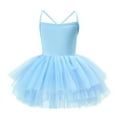 thumbnail image 1 of WOYY Toddler Girl's Ballet Dance Dress Leotard Sleeveless Tulle Tutu Dress, Sizes 3-10, 1 of 2