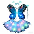 thumbnail image 1 of WOYY Toddler Girl's Party Fairy Tutu Skirt Butterfly Wings Headband Outfits, 1 of 4