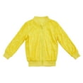 thumbnail image 1 of WOYY Toddler Girl's Sequins Jacket Sparkly Full-Zip Solid Coat Kids Trendy Bomber Jacket, 1 of 2