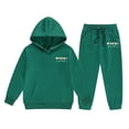 thumbnail image 1 of WOYY Toddler Girls 2 Piece Hoodie Joggers Outfits Casual Clothes Set, Sizes 4-5T, 1 of 2