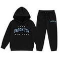 thumbnail image 1 of WOYY Toddler Girls 2 Piece Letter Print Hoodie Sweatpants Outfits Sweatsuit, Sizes 2-3T, 1 of 3