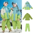 thumbnail image 1 of WOYY Toddler Girls 3Pcs Ski Suit Waterproof Jacket Solid Coat Cargo Pants Snowsuits, 1 of 8