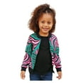 thumbnail image 1 of WOYY Toddler Girls African Dashiki Jacket Zip Up Sweatshirt Long Sleeve Outerwear Coat, 1 of 4