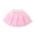 thumbnail image 1 of WOYY Toddler Girls Carnival Party Tiered Tutu Skirt Gradient Princess Tulle Skirt, Sizes 3-4, 1 of 8