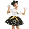 thumbnail image 1 of WOYY Toddler Girls Carnival Polka Dot Prints Party Tutu Skirt with Headband, Sizes 2-11, 1 of 4