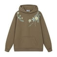thumbnail image 1 of WOYY Toddler Girls' Casual Hoodie Flower Embroidery Loose Pullover Hooded Sweatshirt, 1 of 2